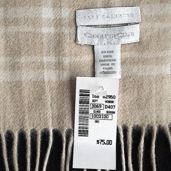 💛NEW!💛Charter Club 100% Cashmere Scarf BNWT! - Picture 2 of 4